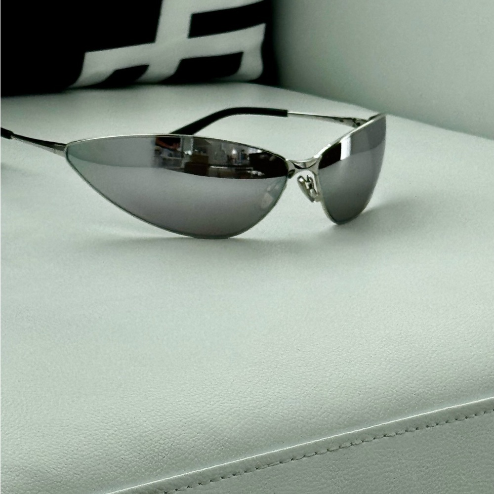 Balenciaga Silver Sunglasses